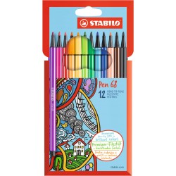 Stabilo Pen 68 marcatore Fine Multicolore 12 pz 6812 7