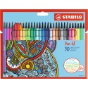 Stabilo Pen 68 Cardboard Wallet marcatore Medio Multicolore 30 pz 6830-7