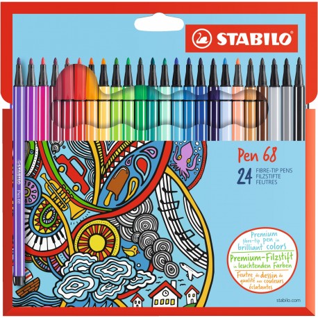 Stabilo Pen 68 marcatore Fine Multicolore 24 pz 6824 7