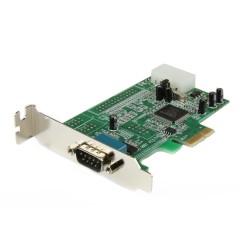 StarTech.com Scheda PCI Express seriale nativa basso profilo a 1 porta RS 232 con 16550 UART PEX1S553LP