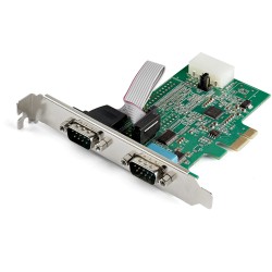 StarTech.com Scheda adattatore seriale PCI Express RS232 a 2 porte Scheda controller host seriale PCIe RS232 PCIe a ...