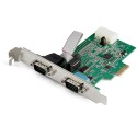 StarTech.com Scheda Seriale PCI Express con 2 Porte - Controller PCIe RS232 - 16950 UART - Scheda Seriale di Espansione DB9 ...