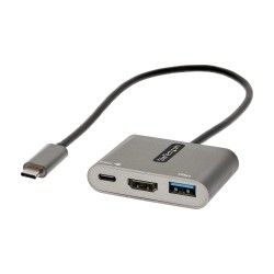 StarTech.com Adattatore multiporta USB C USB C a HDMI 4K 100W PD Pass Through Hub USB 3.0 5Gbps 1xType C1xA Mini ...