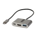 StarTech.com Adattatore multiporta USB C - USB-C a HDMI 4K - 100W PD Pass-Through - Hub USB 3.0 5Gbps 1xType-C1xA - Mini ...