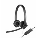 Logitech H570e Auricolare Cablato A Padiglione Ufficio USB tipo A Nero 981-000575