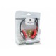 Conceptronic CCHATSTARU2R cuffia e auricolare Cablato A Padiglione Musica e Chiamate USB tipo A Rosso
