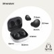 Samsung Galaxy Buds2 Auricolari Bluetooth Graphite Batteria 472 mAh SM R177NZKAITV