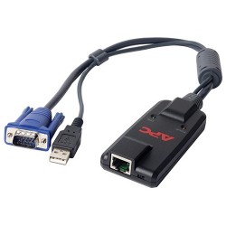APC KVM USBVM cavo per tastiera, video e mouse Nero