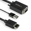 StarTech.com Cavo adattatore convertitore da VGA a HDMI da 2 m - Alimentazione USB - 1080p VGA2HDMM2M
