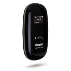 Hamlet Router Wi Fi 3G condivisione rete fino a 10 dispositivi con slot Micro SD fino a 32 GB HHTSPT3GM42