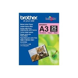 Brother BP60MA3 Inkjet Paper carta inkjet A3 297x420 mm Opaco 25 fogli Bianco