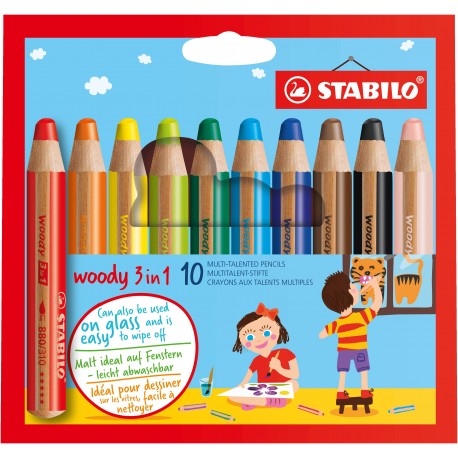 Stabilo Woody 3 in 1 10 pz 88010