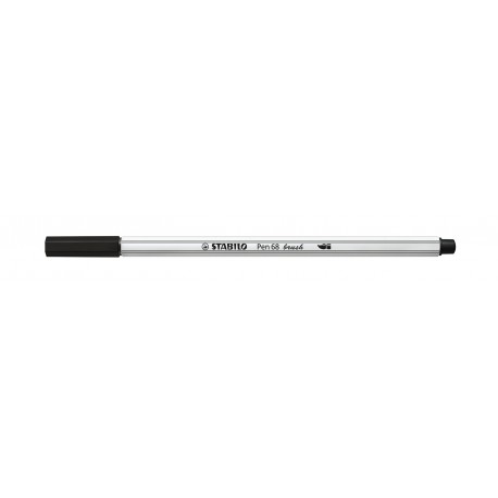 Stabilo Pen 68 brush marcatore Medio Nero 1 pz 56846