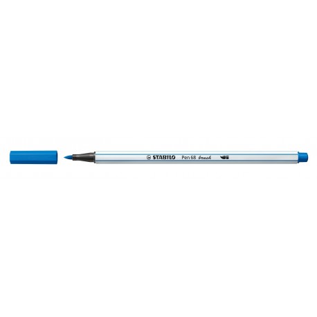 Stabilo Pen 68 brush marcatore Medio Blu 1 pz 56841