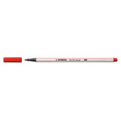 Stabilo Pen 68 brush marcatore Medio Rosso 1 pz 56848