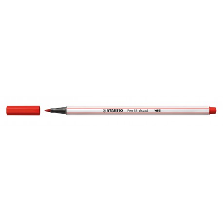 Stabilo Pen 68 brush marcatore Medio Rosso 1 pz 56848