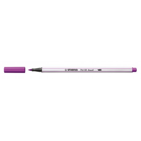 Stabilo Pen 68 brush marcatore Medio Porpora 1 pz 56858