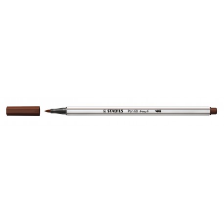 Stabilo Pen 68 brush marcatore Medio Marrone 1 pz 56845