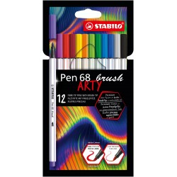 Stabilo Pen 68 brush ARTY marcatore Multicolore 12 pz 56812 21 20