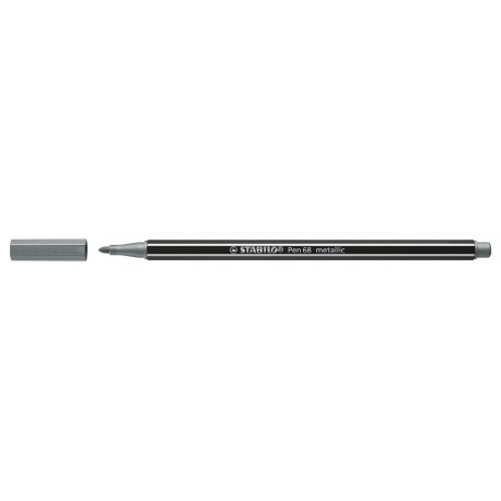 Stabilo Pen 68 metallic marcatore Argento 1 pz 68805