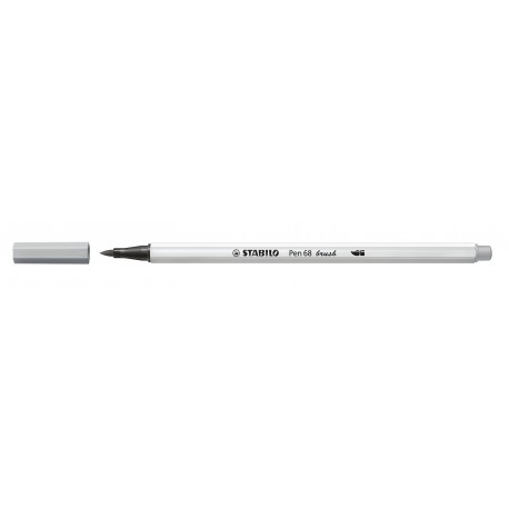 Stabilo Pen 68 brush marcatore Medio Grigio 1 pz 56895