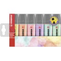 Stabilo Boss Original Pastel evidenziatore 6 pz Punta smussata Lillà, Menta, Pesca, Rosa, Turchese, Giallo 706-2