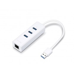 TP LINK UE330 hub di interfaccia USB 3.2 Gen 1 3.1 Gen 1 Type A 1000 Mbits Bianco