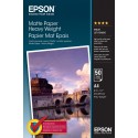 Epson Matte Paper Heavy Weight - A4 - 50 Fogli C13S041256