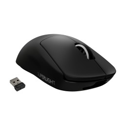Logitech PRO X SUPERLIGHT Mouse Gaming Wireless, Leggero 63 g, Sensore HERO 25K, 25.600 DPI, 5 Tasti Programmabili, Lunga ...
