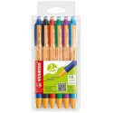 Stabilo pointball Nero, Blu, Verde, Rosso, Turchese, Viola Penna a sfera retrattile a clip 6 pz 60306