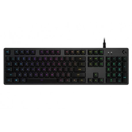 Logitech G512 CARBON LIGHTSYNC RGB Mechanical Gaming Keyboard with GX Brown switches tastiera USB QWERTY Italiano Carbonio ...