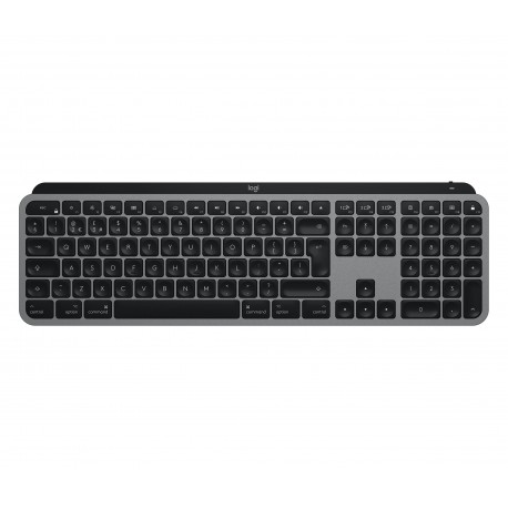 Logitech MX Keys Tastiera Wireless Illuminata Avanzata per Mac, Digitazione Tattile, Tasti Retroilluminati a LED, Bluetooth,...