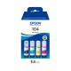 Epson 104 EcoTank 4 colour Multipack C13T00P640
