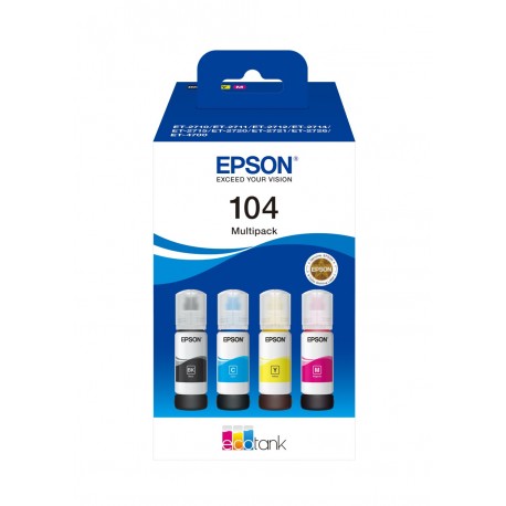 Epson 104 EcoTank 4 colour Multipack C13T00P640