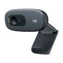 Logitech C270 Webcam HD, HD 720p30fps, Videochiamate HD Widescreen, Correzione Automatica 