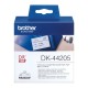 Brother Nastro di carta rimovibile bianco DK44205