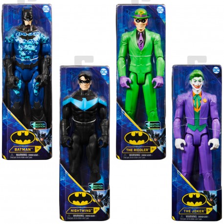 Spin Master DC Comics Batman, action figure Bat Tech Tactical da 30 cm costume blu, per bambini dai 3 anni in su 6055697