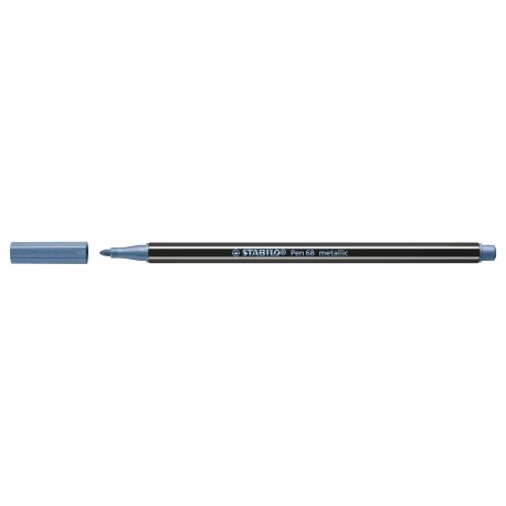 Stabilo Pen 68 metallic marcatore Medio Blu 1 pz 68841