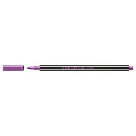 Stabilo Pen 68 metallic marcatore Medio Rosa metallizzato 1 pz 68856