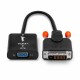 Lindy 38189 cavo e adattatore video 0,1 m DVI D VGA D Sub Nero LINDY38189