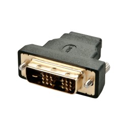Lindy 41228 adattatore per inversione del genere dei cavi HDMI A FM DVI D M Nero LINDY41228