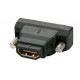 Lindy 41228 adattatore per inversione del genere dei cavi HDMI A FM DVI D M Nero LINDY41228