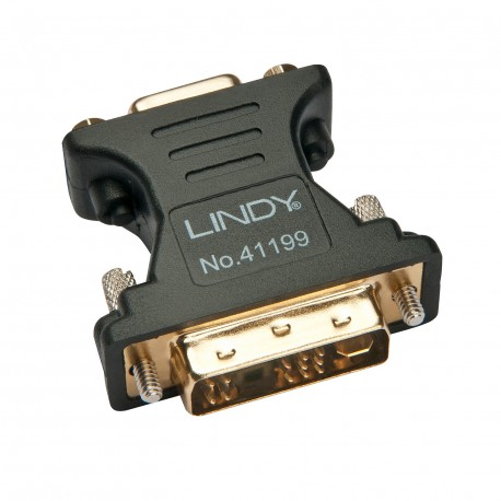 Lindy 41199 adattatore per inversione del genere dei cavi VGA DVI I Nero, Oro LINDY41199