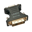 Lindy 41199 adattatore per inversione del genere dei cavi VGA DVI-I Nero, Oro LINDY41199