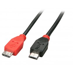 Lindy 31758 cavo USB 0,5 m USB 2.0 Micro USB B Nero LI 31758