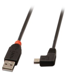 Lindy 31970 cavo USB 0,5 m USB 2.0 USB A Mini USB B Nero LI 31970
