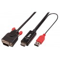 Lindy 41456 cavo e adattatore video 2 m HDMI VGA D-Sub Nero LI-41456