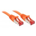 Lindy RJ-45 Cat.6 SFTP 1m cavo di rete Arancione Cat6 SFTP S-STP LI-47807