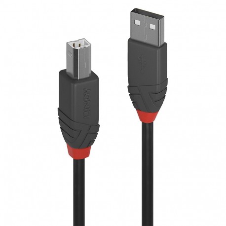 Lindy 36673 cavo USB 2 m USB 2.0 USB A USB B Nero LI 36673