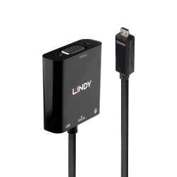 Lindy 38287 cavo e adattatore video 0,1 m HDMI tipo D Micro VGA D Sub Nero LI 38287